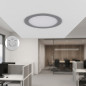 Grauer runder LED-Einbaustrahler 17 cm | 12 W CCT-LED-Spot
