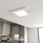 Recessed Square White LED Downlight 12 x 12 cm | 6W CCT LED Spotlight
