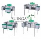 XL cage for rabbits equipped with hoppers and drinkers XL cage for rabbits equipped with hoppers and drinkers