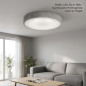Plafón LED Circular 33 cm 18 W 1350 lm | Borde Gris | Lámpara LED de Techo Plafón LED Circular 33 cm 18 W 1350 lm | Borde Gris | Lámpara LED de Techo