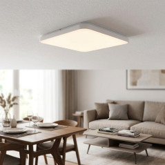 Plafoniera LED quadrata da 21 cm, 10 W, 1000 lm | Lampada da soffitto a LED per illuminazione interna