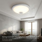 Luminária de teto circular LED de 29 cm e 40 W | Lâmpada de teto LED para iluminação interna