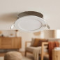 Runde LED-Einbauleuchte, weiß, 16,5 cm | 12-W-LED-Spot, warmweiß