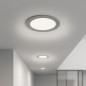 Gray Circular Recessed LED Downlight 12 cm | 6W CCT LED spotlight