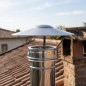 Cappello per camino a doppia parete in acciaio inox da 200 mm | Aspirazione fumi per stufe a pellet e caminetti Cappello per camino a doppia parete in acciaio inox da 200 mm | Aspirazione fumi per stufe a pellet e caminetti