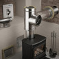Double Wall Stainless Steel Tee 200 mm | Flue for Pellet Stoves and Fireplaces