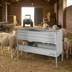 Feeding Trough with Legs for Sheep | 199x70x100 cm | Suitable for Sheep, Lambs, and Goats | Sturdy and Durable