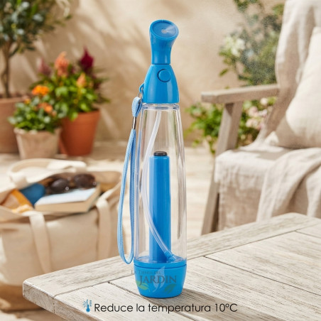Sistema de refrescamiento por nebulización manual. Reduce la temperatura 10°C