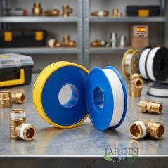 Rouleau de ruban d'étanchéité fileté en téflon 12 m PTFE 12 mm