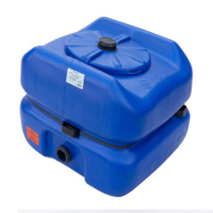 Depósito Agua Potable cuadrado 300 litros Schütz, 88x78x60 cm, recomendado para uso exterior, azul