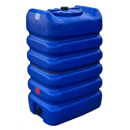 Schütz 750-Liter-Quadrat-Trinkwassertank, 88 x 78 x 140 cm, empfohlen für den Außenbereich, blau