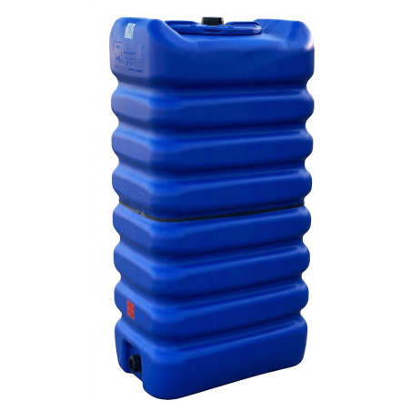 Schütz 1000-Liter-Trinkwassertank, quadratisch, 88 x 78 x 181 cm, empfohlen für den Außenbereich, blau