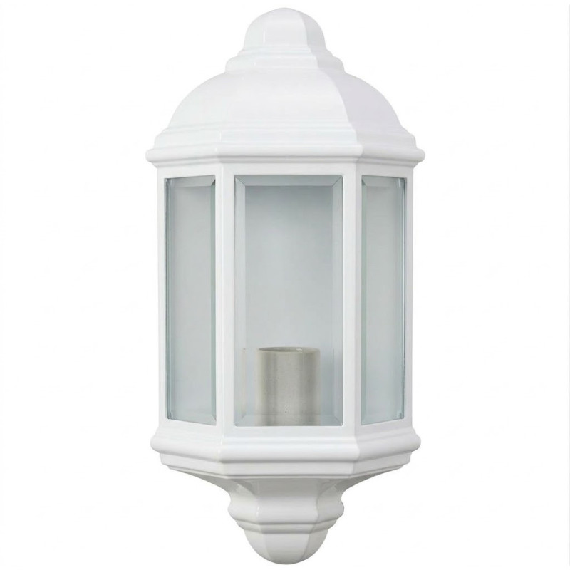 Epoque White 60W Outdoor Wall Light | Die-cast Aluminum | IP23 | E27 Socket