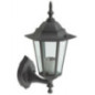 Luminária de parede externa preta com design voltado para cima, 60W | Alumínio fundido | IP44 | Soquete E27 Luminária de parede externa preta com design voltado para cima, 60W | Alumínio fundido | IP44 | Soquete E27