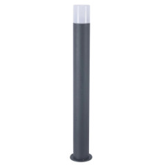 Black Outdoor Garden Bollard 80cm 28W | Aluminum | Polycarbonate Diffuser | IP54 | E27 Socket