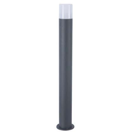 Black Outdoor Garden Bollard 80cm 28W | Aluminum | Polycarbonate Diffuser | IP54 | E27 Socket