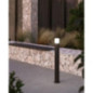 Borne de jardin extérieure noire 80 cm 28 W | Aluminium | Diffuseur en polycarbonate | IP54 | Douille E27 Borne de jardin extérieure noire 80 cm 28 W | Aluminium | Diffuseur en polycarbonate | IP54 | Douille E27