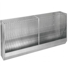 Wandmontierter Futtertrog für Schafe | 200 x 37 x 64 cm | Geeignet für Schafe, Lämmer und Ziegen | Robust und langlebig