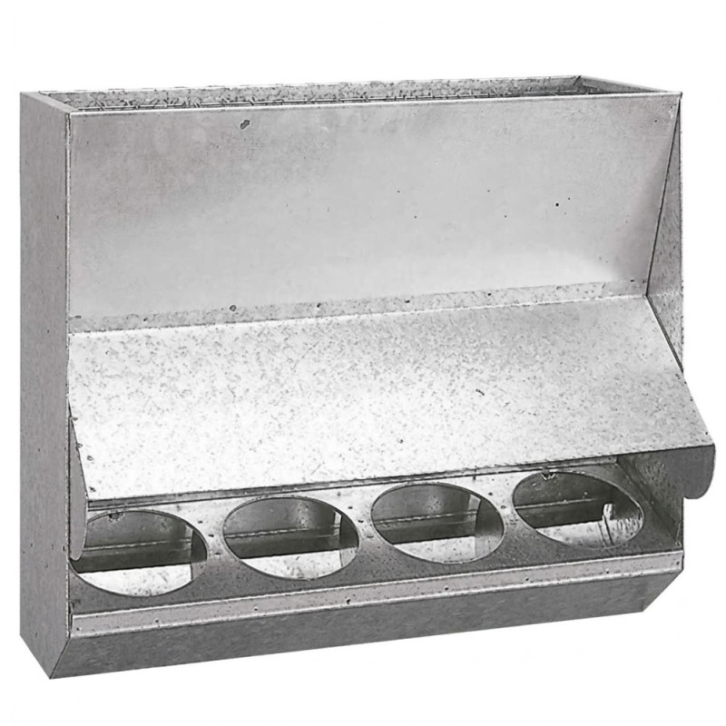 Wandmontierter Futtertrog für Schafe | 57 x 21 x 48 cm | Geeignet für Schafe, Lämmer und Ziegen | Robust und langlebig