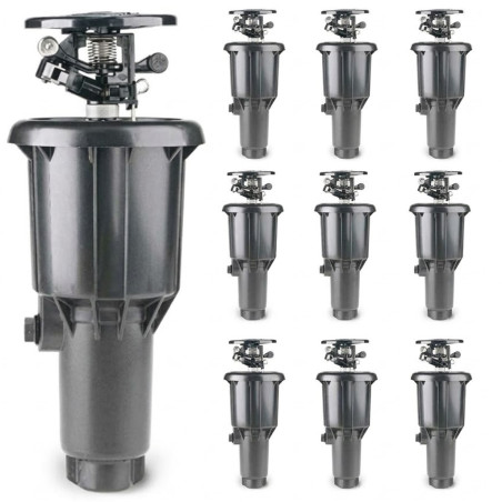 Lot de 25 Arroseur agricole à impact escamotable MaxiPou 6-13 m 1/2''| Circulaire et réglable