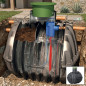 Depuradora de Agua 2700 Litros | Fosa septica para Aguas Residuales con Tapa Ajustable | Depuradora de 1 a 3 habitantes