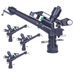 Cannone per irrigazione | Set di 4 irrigatori agricoli regolabili | Irrigatori femmina da 1 1/2" | Cannoni per irrigazion