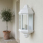 Epoque White 60W Outdoor Wall Light | Die-cast Aluminum | IP23 | E27 Socket