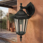 Applique murale extérieure noire inclinée vers le bas 60 W | Aluminium moulé | IP44 | Douille E27 Applique murale extérieure noire inclinée vers le bas 60 W | Aluminium moulé | IP44 | Douille E27