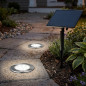Pack of 2 Recessed Solar LED Lights 2W 112 lm | Neutral White | IP65