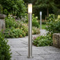Borne de jardin extérieure en aluminium 110 cm 60 W | Acier inoxydable | IP44 | Douille E27 Borne de jardin extérieure en aluminium 110 cm 60 W | Acier inoxydable | IP44 | Douille E27