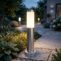 Outdoor Garden Bollard Aluminum 45cm 60W | Stainless Steel | IP44 | E27 Socket