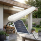 36-W-Solar-LED-Leuchte | Kaltweiß | Solarpanel mit Fernbedienung | Timer | IP65 36-W-Solar-LED-Leuchte | Kaltweiß | Solarpanel mit Fernbedienung | Timer | IP65
