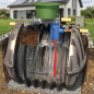 4800-Liter-Wasseraufbereitungsanlage | Klärgrube mit verstellbarem Deckel | Aufbereitungsanlage für 6 bis 7 Personen 4800-Liter-Wasseraufbereitungsanlage | Klärgrube mit verstellbarem Deckel | Aufbereitungsanlage für 6 bis 7 Personen