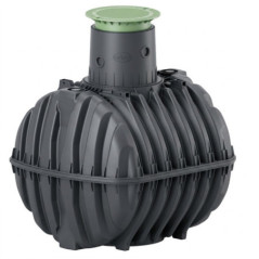 Système de purification d'eau de 3750 L pour résidences secondaires | Fosse septique pour eaux usées avec couvercle réglable pou