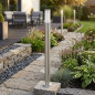 Dissuasore da giardino per esterni in alluminio, 110 cm, 60 W | Acciaio inossidabile | IP44 | Attacco E27