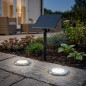 Pack 2 Focos Solares LED Empotrables 2W 112 lm | Luz Neutra | IP65 Pack 2 Focos Solares LED Empotrables 2W 112 lm | Luz Neutra | IP65