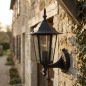 Black Upward-Styling Outdoor Wall Light 60W | Cast Aluminum | IP44 | E27 Socket