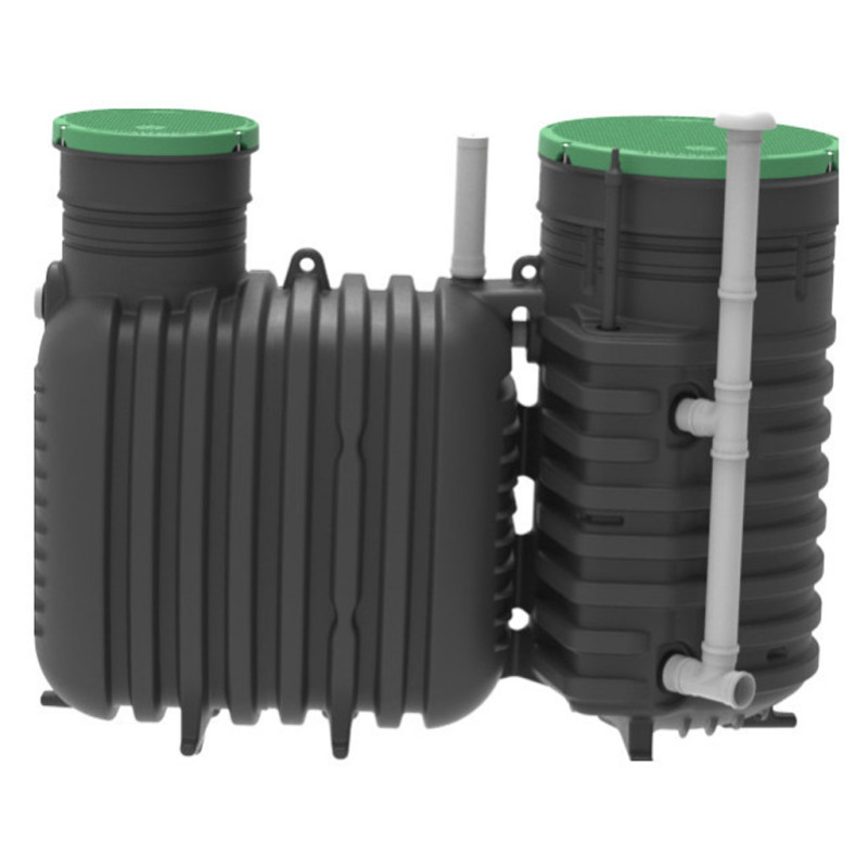 3000 Liter Water Purification System Without Electricity | Total Oxidation Septic Tank with Bottom Outlet for 5 to 6 People