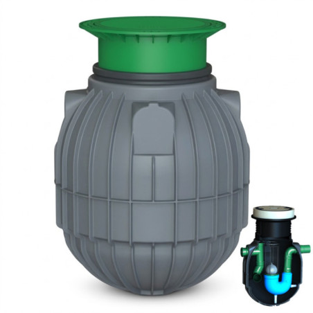 Hydrocarbon Separator 1200 L and 6 L/s with Decanter and Coalescing Filter