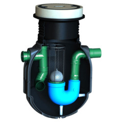 Hydrocarbon Separator 1200 L and 6 L/s with Decanter and Coalescing Filter