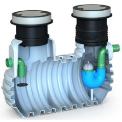 Separador de Hidrocarburos 3330 L y 15 L/s con Decantador y Filtro Coalescente