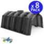 Set 8 Tunel Filtracion 300 L | Tuneles de Drenaje para Fosa Septica y Depuradora | Inlcuye Tapaderas y Malla Geotextil