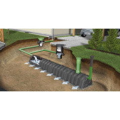 Tunel Filtracion 600 L | Tuneles de Drenaje para Agua de Lluvia | Apto tránsito de vehículos