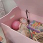 Baúl de juguetes Austin 76x46x54 cm. Color Rosa