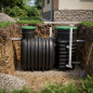 3000 Liter Water Purification System Without Electricity | Total Oxidation Septic Tank with Bottom Outlet for 5 to 6 People