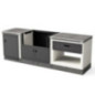 Kitaway Concrete and Steel Structure for Broilking Barbecue 243x63x85 cm | Modular Design Side Modules