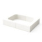 Rodapé para churrasqueira Kitaway branco 84 x 14 cm | Rodapé de concreto para churrasqueiras embutidas | Acessório de cozinha