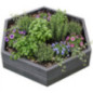 Jardinera de Polipropileno 110x90x25 cm | Imitación Madera | Jardinera para Jardín y Terraza