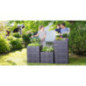 Jardinera Modular de Polipropileno 80x80x25 cm | Imitación Madera | Jardinera para Jardín y Terraza Jardinera Modular de Polipropileno 80x80x25 cm | Imitación Madera | Jardinera para Jardín y Terraza