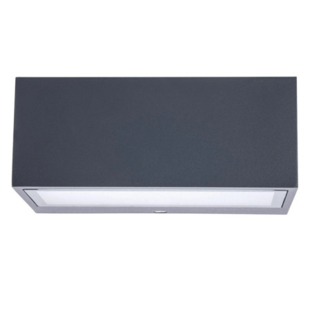 Aplique de Pared Exterior Negro 15W IP54 11x17x7 cm | Instalación en Superficie | Bombilla R7s No Incluida